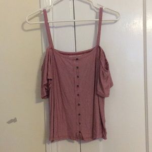 Cold shoulder tank top